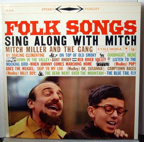 

LP Record MITCH MILLER & THE GANG - Folk Songs Sing Along With Mitch CS8118 Columbia 1959 US Pop Used