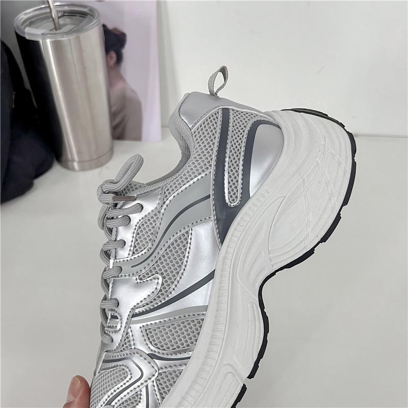 Summer Women's Luxury Designer Fashion Fitness Chunky Running Sneakers Breathable Tennis Increased Jogging Vulcanized Trainers