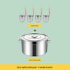 Large-Capacity Commercial Gas Noodle Cooker, Thickened Stainless Steel, Scalding Pot, Soup Barrel, Mala Tang Cooking Pot.