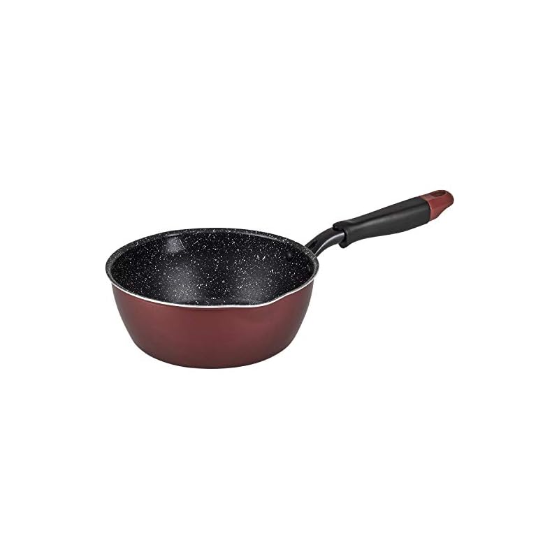Wahei Freiz Mega Fukka NEO RB-1744 - A deep frying pan that can be used like a pot, 20cm, IH-Gas compatible, Quick Marble, with non-stick coating