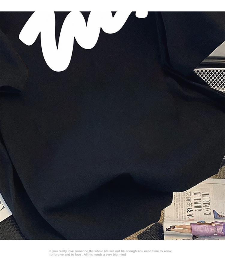 Damen-Sommer-T-Shirt aus reiner Baumwolle (200 g) mit einfachem Aufdruck