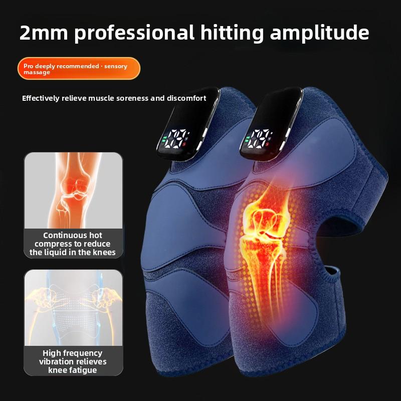 Elektrische Heiz-Kniepolster Zuhause Infrarot Heiße Kompresse Vibration Knie-Massagegerät Intelligent Warm Alt Kalt Bein Kniegelenk Artefakt