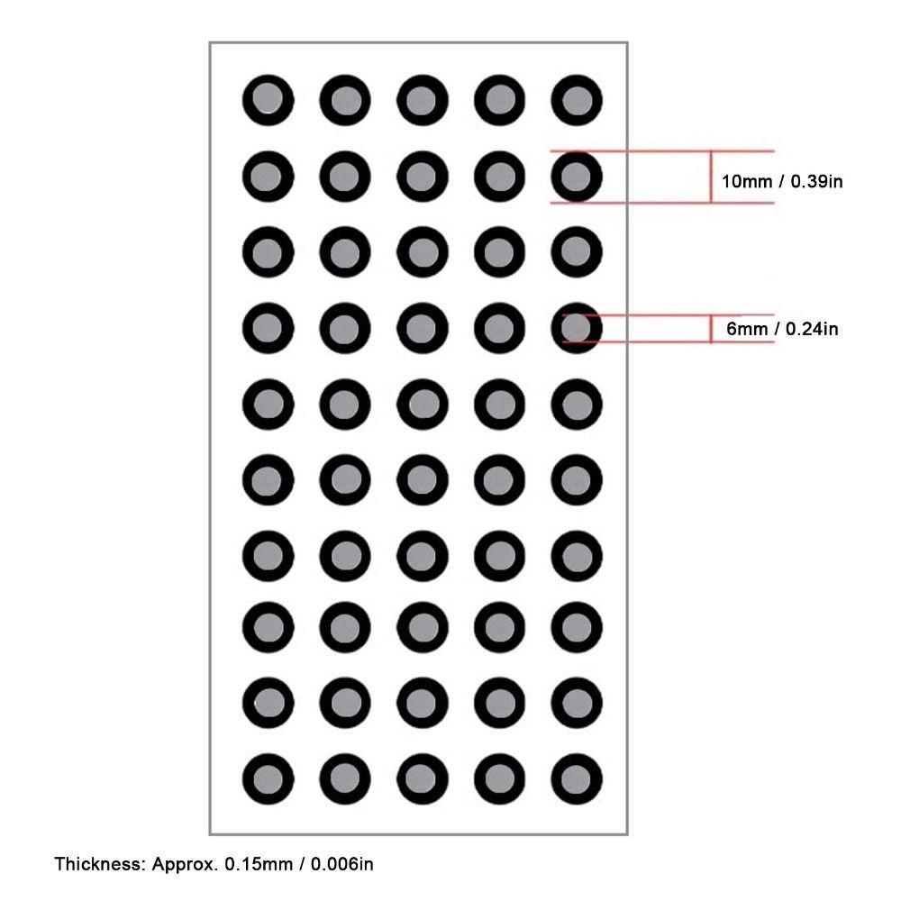 1000 Pcs 6mm ID 10mm OD Markers 3D Scanning Dots  Scanning for Engineering Projects