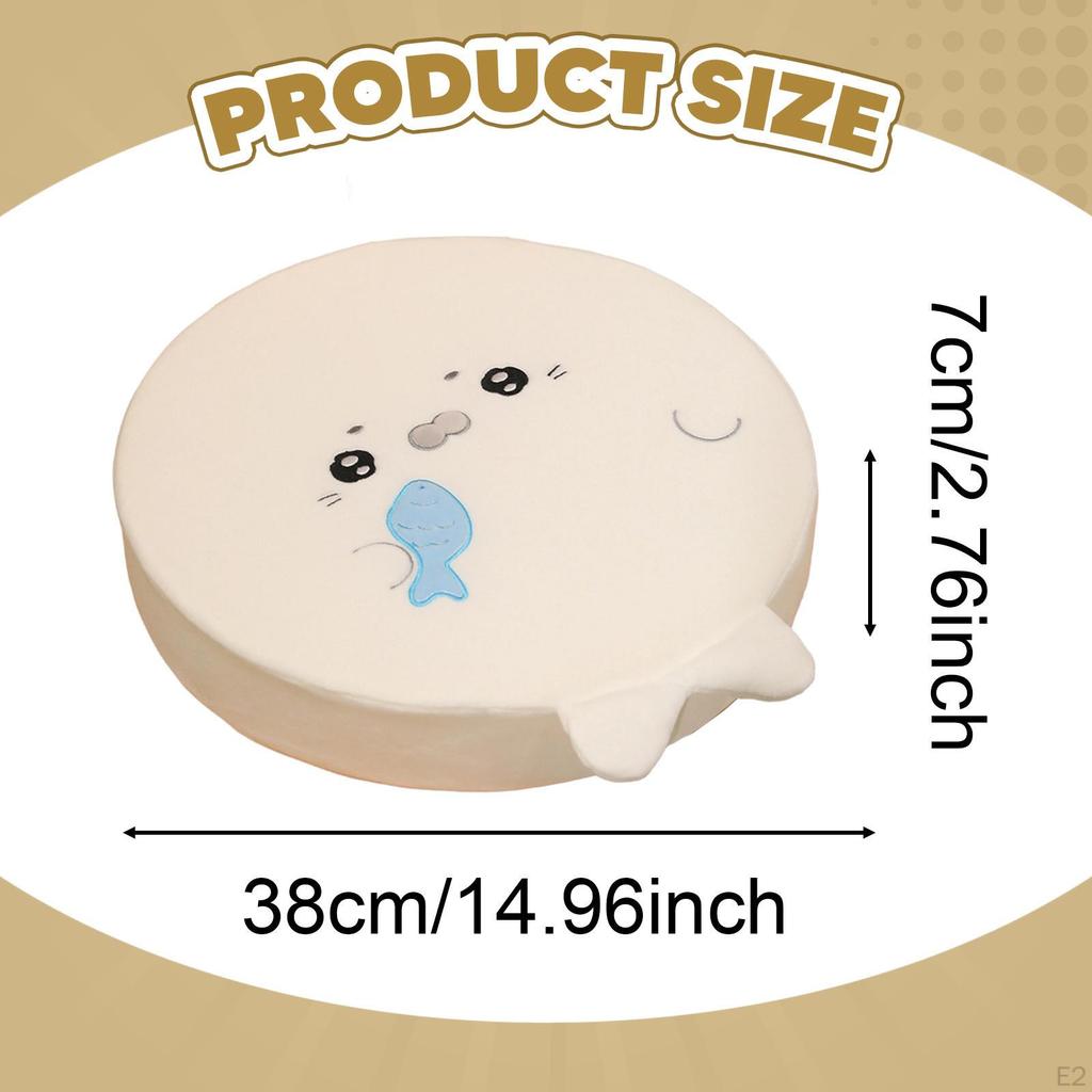 Memory Foam Seat Cushion Cartoon Floor Pouf Mat Soft Seal Design Stool Kitchen Chair Pad for