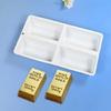 Gold Brick Shape Silicone Molds Nonstick Mousses Cake Molds Cake Decorating Tool for Truffles Cheesecakes Easy To Clean