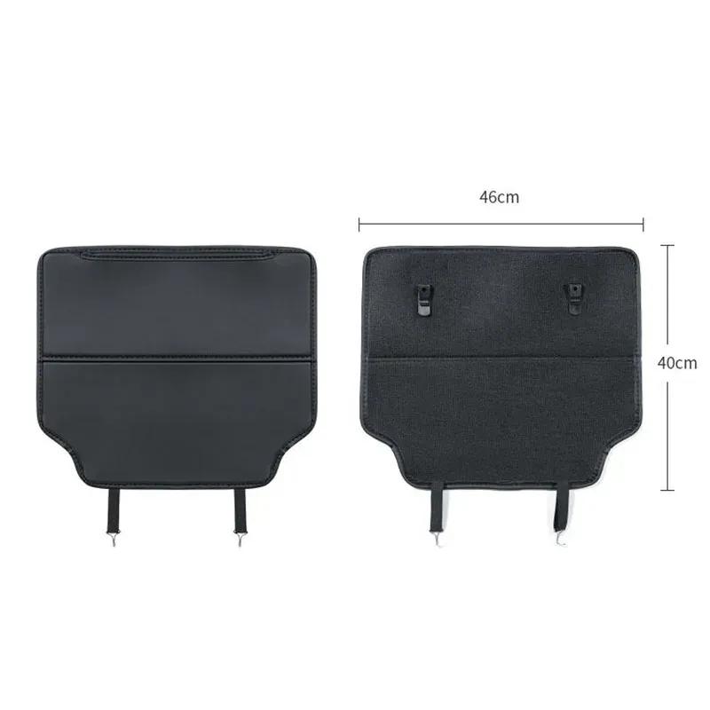 Car Seat Back Anti Kick Cover Pad Leather Protector Mat For Skoda Octavia Superb Rapid Kodiaq Karoq Fabia Yeti Scala Kamiq Enyaq