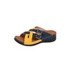 Large Size Color Matching Slippers Women's New Fish Mouth Thick Bottom Fashion Belt Buckle One-word Cool Slippers