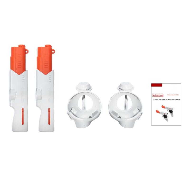 Magnetic Attachment Shooting Game Controllers Part Magnetic Grip Model for Q 3 VR Headsets белый