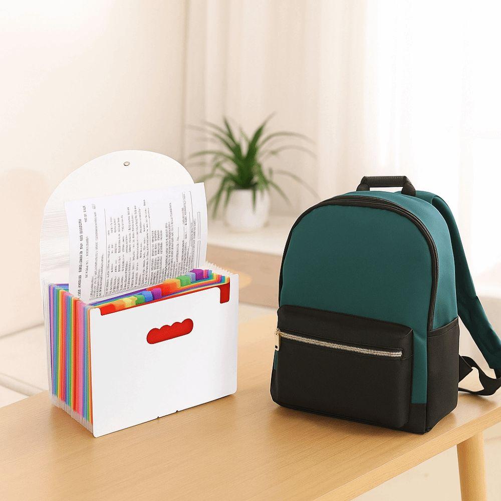 Large Capacity Expandable File Organizer Waterproof A4 Document Organizer Storage Organizer  Home