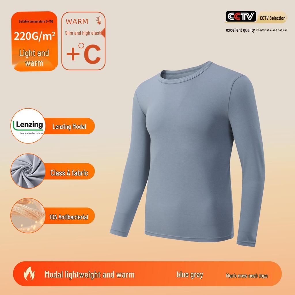 Class A Lenzing Modal 80-Count Warm Base Layer Set: Men's & Women's Autumn Heat-Generating Skinwear