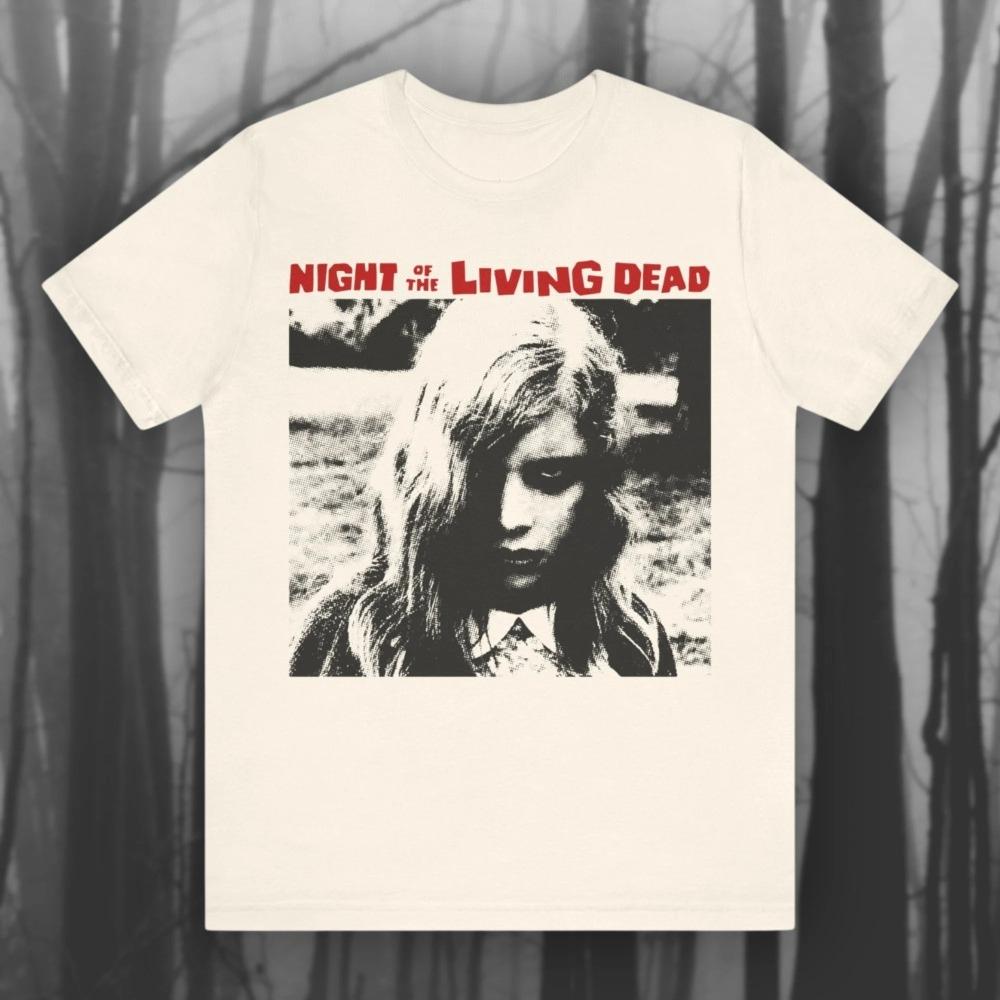 Night of The Living Dead Horror Movie Tshirt Classic Film Tshirt Zombie Movie Shirt Short Sleeve Tee Unisexs Tshirts for Summer