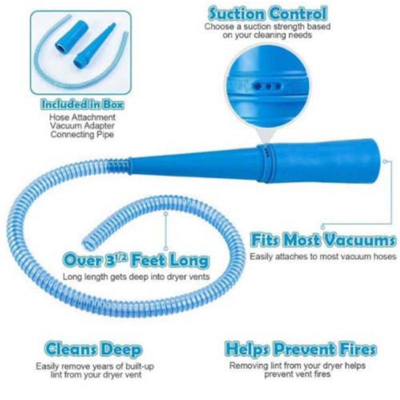 Dryer Vent Cleaner Bendable Vacuum Cleaning Hose Universal Vent Cleaner Vacuum Attachment Household Deep Cleaning Tool