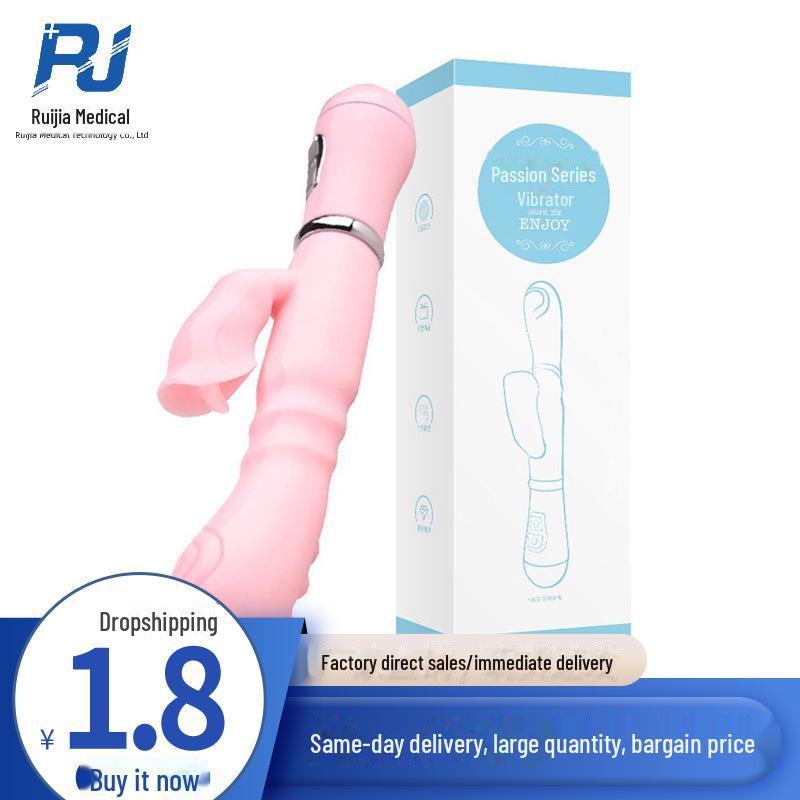 Mi Ji's dvouhlavý lízací a sací vibrátor pro ženy