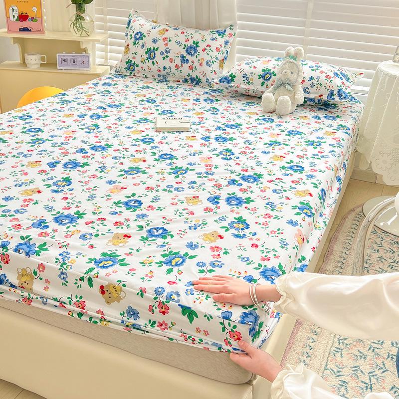 Foreign trade single product ins wind mattress three-piece set simple bedspread single piece Simmons mattress protective cover non-slip fixed