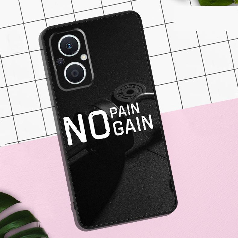 Motivational Gym Fitness Case For OPPO Reno 13 12 11 F 8T 7 8 10 Pro OPPO Find X8 Pro X6 Pro X3 X5 Lite Cover Coque