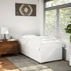 White Bed Frame 80 x 200 cm Faux Leather