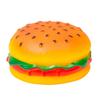 Rubber-coated Sound-producing Toy Hamburger Dog Teething and Cleaning Sound Hamburger Bag Pet Toy