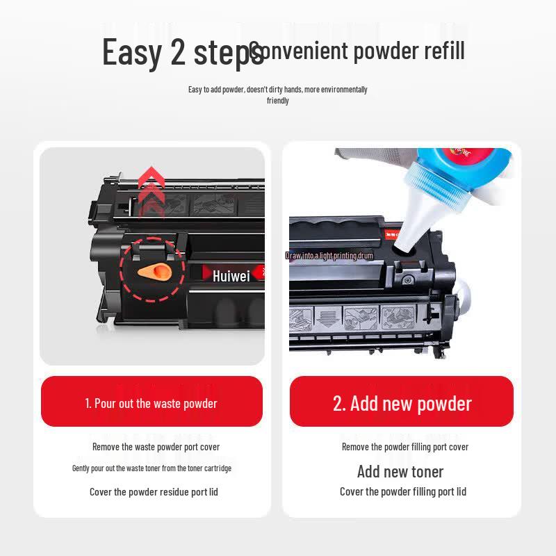 Huiwei Compatible Easy-Refill Toner Cartridge for HP