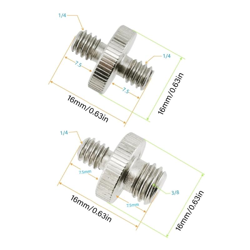 6Piece Precisions Thread Converters Kit For DSLR Action Cameras and Live Streaming Gear Aluminum Alloy Design