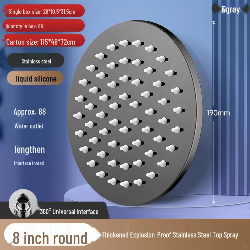 Set Booster per Soffione Doccia Pressurizzato per Bagno in Hotel e Casa
