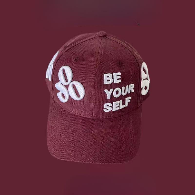 

Уличная трехмерная вышивка букв, парная шляпа с плоским козырьком, бейсболка, новый стиль, универсальная, модная бейсболка, мужская и женская M（56-58cm）