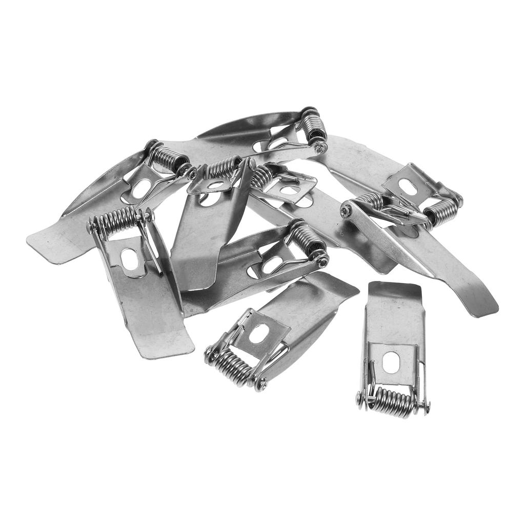 10 Pcs Spring Clip Ceiling Lighting Panel Shell Spring Latch Lighting Accessory Securing Clamps Lamp Retention Clip Downlight