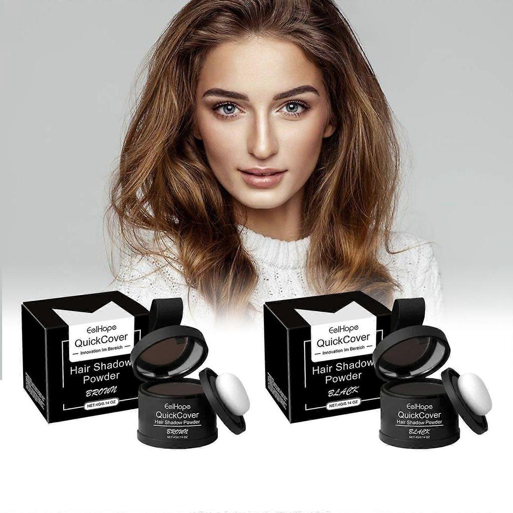 Hairline Covering Polishing Powder Series Brown Black Loose Cover Hair Roots To Enhance the Overall Makeup Brown 4g Less