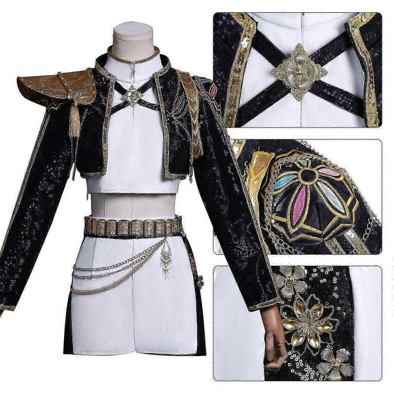 Kpop Demon Hunters Rumi Cosplay Costume Set Halloween Party Fancy Dress For Womens