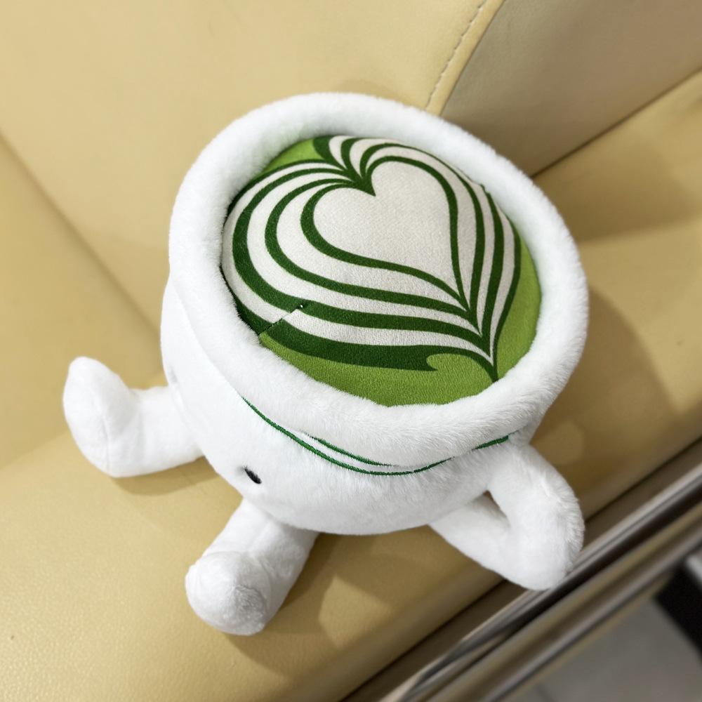 New 12cm Matcha Plush Toys Cute Soft Stuffed Cartoon Pillow Anime Dolls for Kid Birthday Christmas Gift