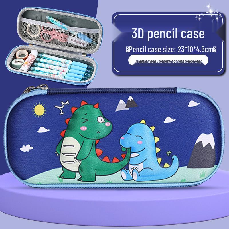 

3D Stereo Double-Layer Pencil Case - Large Capacity Stationery Box for Elementary Kids - Perfect Children s Day Gift