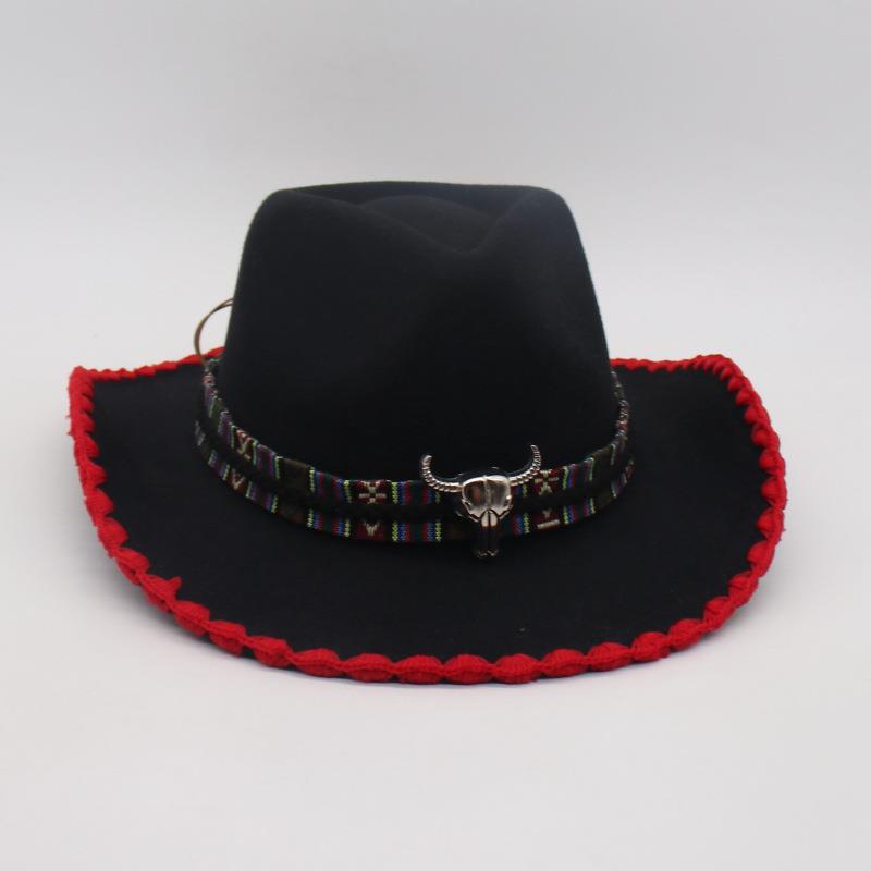 

Tibetan Vacation Jazz Hat Manufacturers Wholesale Top Hat Versatile Ethnic Style Cow Jazz Hat Sunscreen Men S And Women S Hats one size fits all [m peach cow]