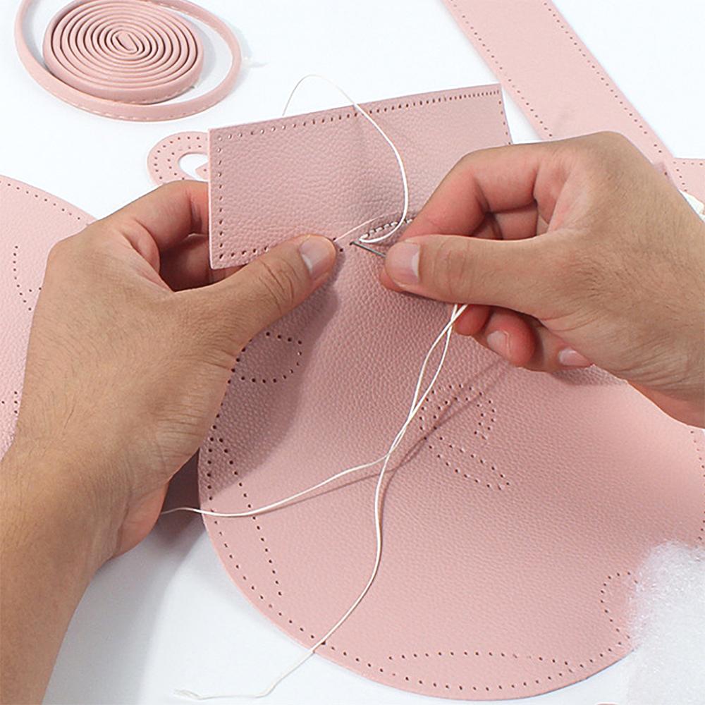 1set Faux Leather Pieces Materials,  DIY Sewing Cute Bag Template, DIY Making Mini Pig Shoulder Bag Leather Design Stencil Molds