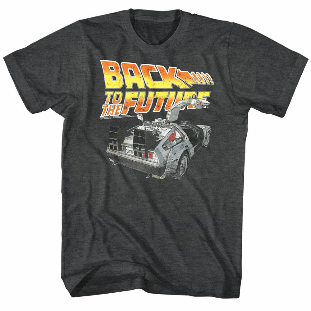 Back to The Future Delorean Car Gullwing Doors Men T Shirt Movie Logo McFly XXXL