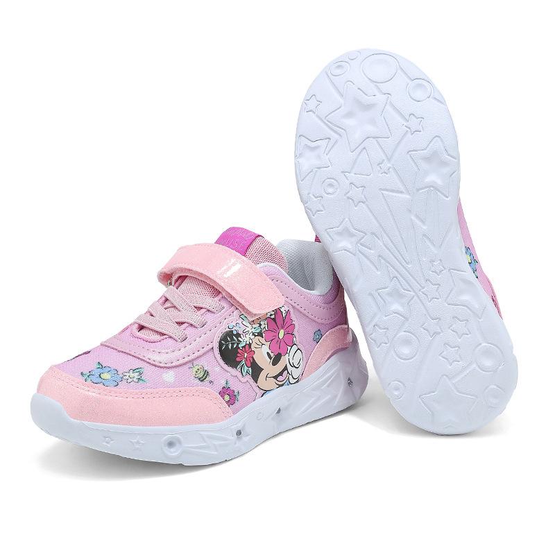 Children's Light-Up Breathable Mesh Sports Shoes for 3-7 Years - Spring/Autumn 2026, Dad Style, Luminous Running Shoes