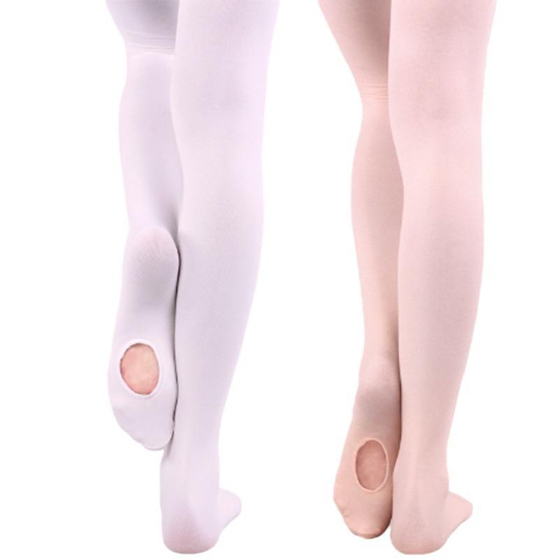 Ballet Tights Convertible Dance Ballet Tights Stockings Woman Ballet Dance Leggings Seamless Pantyhose With Hole