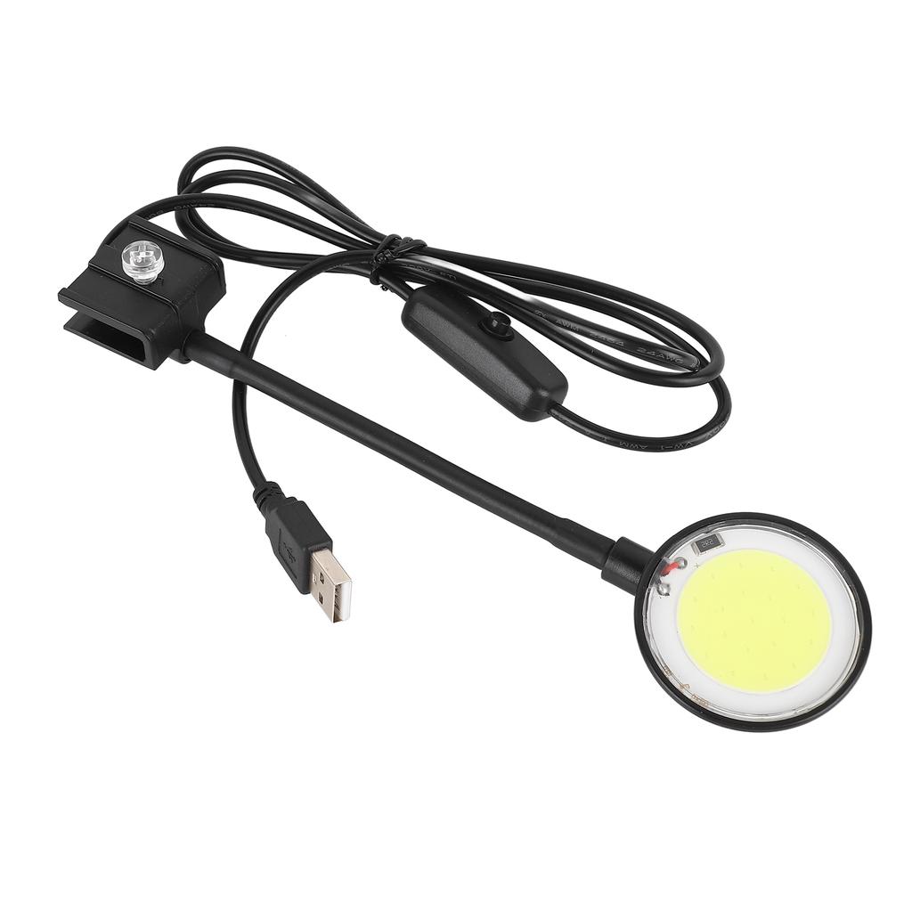 USB Fish Tank Lamp COB Chip High Brightness 360 Degree Rotation Clip On Mini LED Aquarium Light