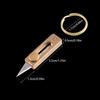 Mini G11 Stainless SteelHatchet Pocket Knife Full Tang Brass Handle Gift