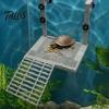 Grande Piattaforma per Tartarughe Stabile, Doccetta per Arrampicata a Forma Solida, Piattaforma per Esposizione al Sole da Appendere con Ventose, Accessorio Antiscivolo per Acquario, Rampa per Esposizione al Sole per Rettili, Acquari