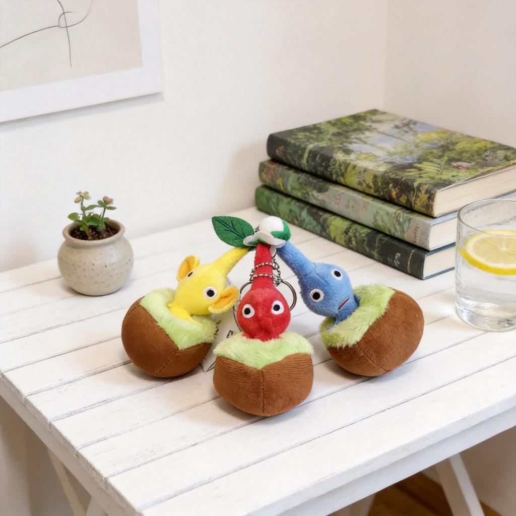 Pikmin Plush Keychain With Soft Short Plush For Collectors And Kids