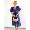 European And American Style Summer New Style Ladies Multicolor Lantern Sleeve Dress Casual Party Dress Women