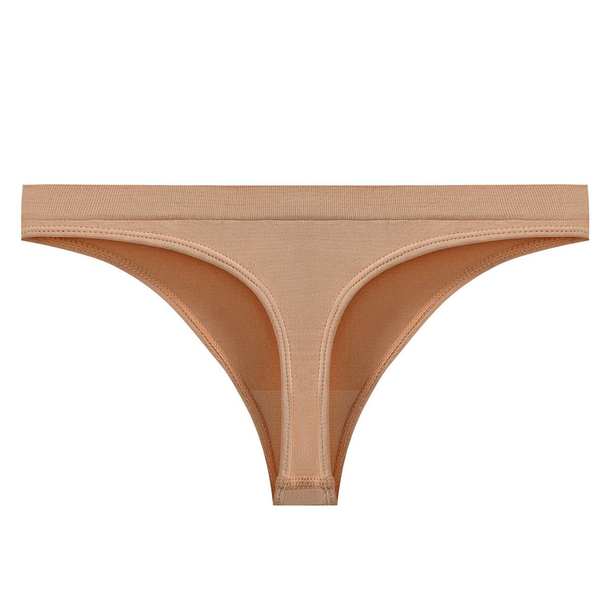 

Low-Rise Sexy Seamless Triangle Thong Panties for Women - Breathable European & American Style X-Large