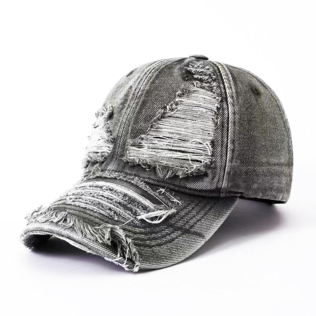 Personalized retro women's spring and autumn solid color hole washing board cap outdoor men's sunscreen sunshade baseball cap