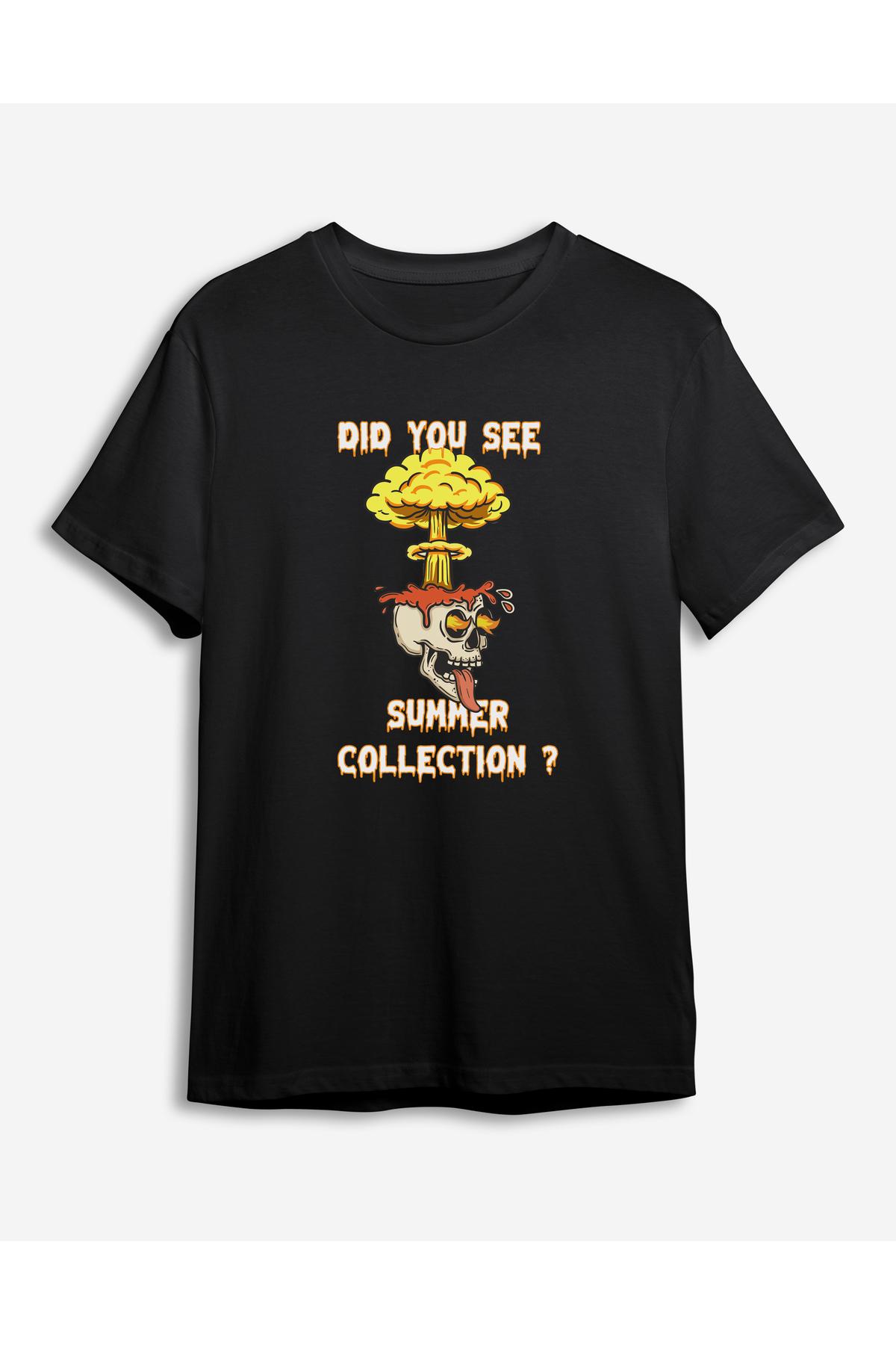 

Men s Fashion New T-Shirt Black Skull Printed Regular Normal Cut T-shirt
