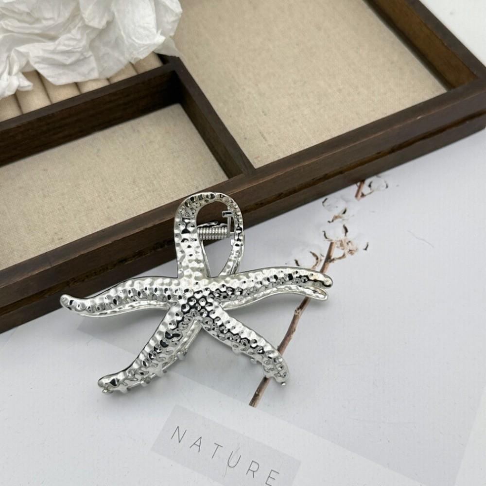 

Ocean Style Hair Clip Metal Hairpin New Hair Barrettes Beach Silver-L