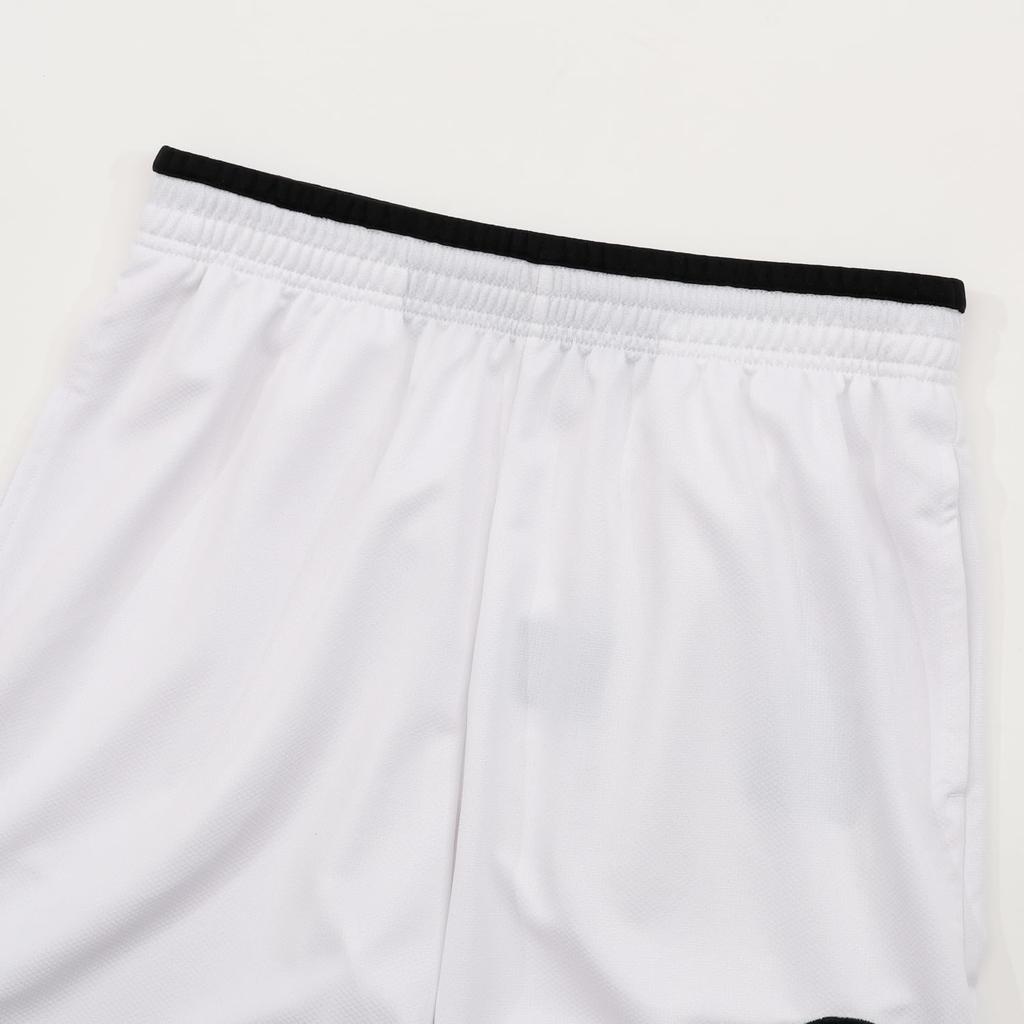 Champion Basketball Logo Embroidered On the Left Rubber Print On the Right White Shorts, Quick-Drying, One-Point Front, Back, C3-BB521, Men's,