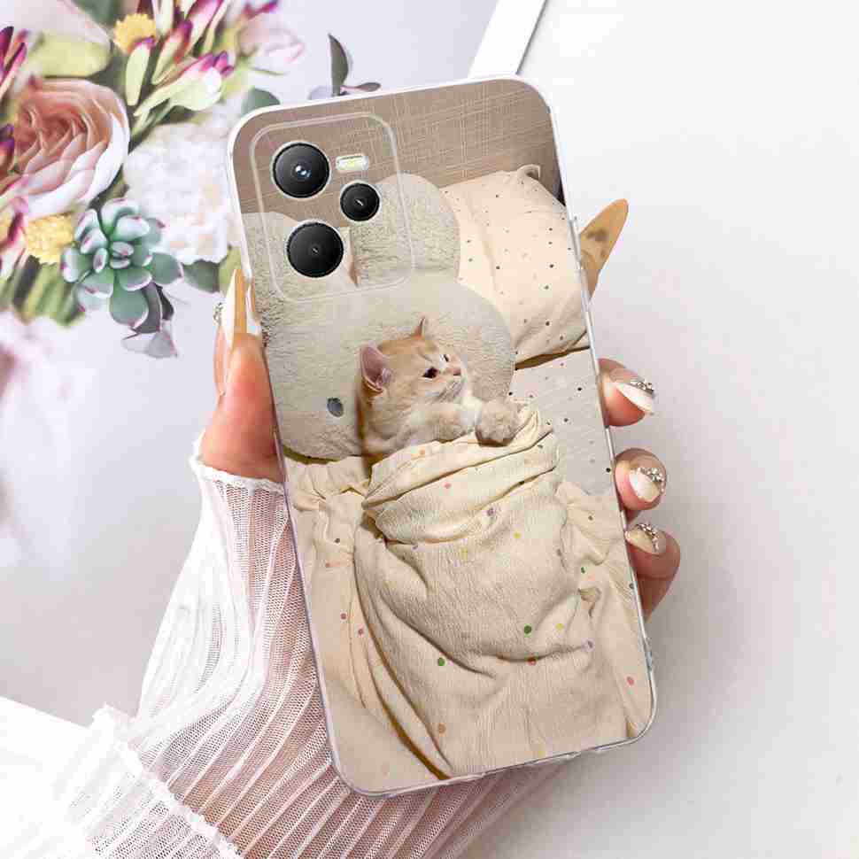 For Realme C 35 C35 Case 2022 Gold Dragon Cover Soft Silicone Fundas For Realme Narzo 50A Prime RealmeC35 Phone Case Bags