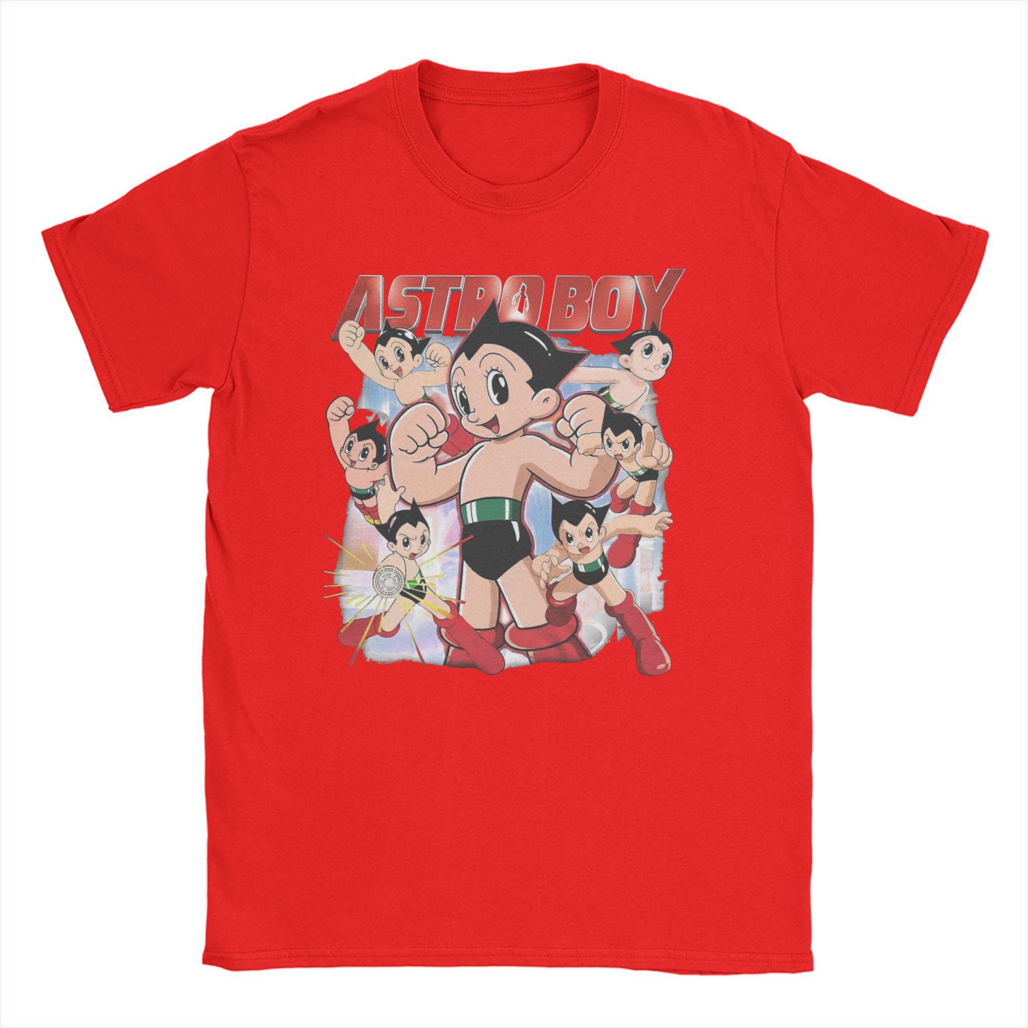Astro Boy T Shirt Unisex Cotton Cool TShirt Crewneck Anime Tee Shirt Short Sleeve Clothes Printed S