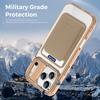 KEYSION Magnetic PU Card Holder Bag Phone Case for MagSafe for iPhone 17 Pro Max 17 Air Transparent TPU+PC Shockproof Back Cover