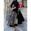 Printed Design Suitable for All Four Seasons Geometric Stripes And Lines Pattern Vacation Style Elegant Style Women's Half Skirt