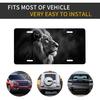 Front License Plate Cover – Aluminum Metal Car Accessory, Rust-Proof Novelty Vanity Tag Decor for Men & Women, 6x12 with 4 Holes - 028 Lion
